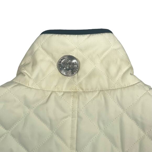 Lauren Ralph Lauren Womens Petite Small Quilted Reversible Vest Black White P/P - Picture 10 of 12